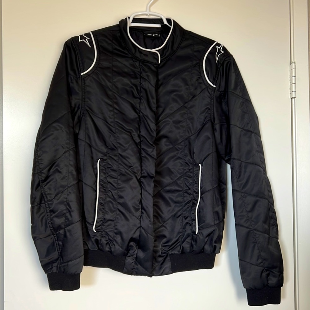 AlpineStars women’s moto jacket. Size large. Near new condition.